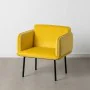 Sillón Amarillo Negro 100 % poliéster 76 x 64 x 77 cm de BigBuy Home, Sillas - Ref: S8805810, Precio: 169,87 €, Descuento: %