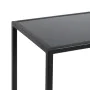 Consola Negro Aluminio Cristal Hierro 98 x 28 x 82 cm (2 Unidades) de BigBuy Home, Mesas - Ref: S8805812, Precio: 297,10 €, D...