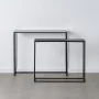 Console Black Aluminium Crystal Iron 98 x 28 x 82 cm (2 Units) by BigBuy Home, Tables - Ref: S8805812, Price: 166,94 €, Disco...