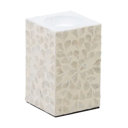 Portacandele Beige Madreperla Legno MDF 10,5 x 10,5 x 16 cm di BigBuy Home, Candelieri e portacandele - Rif: S8805814, Prezzo...