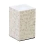 Candleholder Beige Mother of pearl MDF Wood 10,5 x 10,5 x 16 cm by BigBuy Home, Candelabras and candle holders - Ref: S880581...