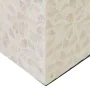 Bougeoir Beige Nacre noire Bois MDF 10,5 x 10,5 x 16 cm de BigBuy Home, Bougeoirs et chandeliers - Réf : S8805814, Prix : 12,...