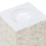 Candleholder Beige Mother of pearl MDF Wood 10,5 x 10,5 x 16 cm by BigBuy Home, Candelabras and candle holders - Ref: S880581...