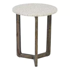 Mesa auxiliar Marrón Beige Nácar Madera MDF 45 x 45 x 55 cm de BigBuy Home, Mesas - Ref: S8805816, Precio: 60,45 €, Descuento: %