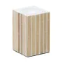 Bougeoir Beige Bambou Bois MDF 10,5 x 10,5 x 16 cm de BigBuy Home, Bougeoirs et chandeliers - Réf : S8805817, Prix : 12,17 €,...