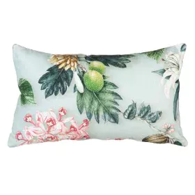 Cojín Turquesa Orquídea 50 x 30 cm de BigBuy Home, Cojines - Ref: S8805843, Precio: 17,01 €, Descuento: %