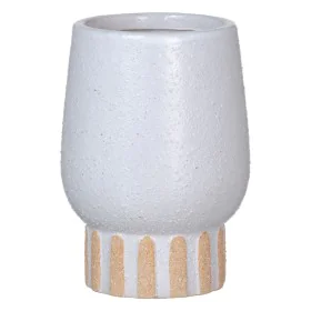 Vase Blanc Céramique 12,5 x 12,5 x 18 cm de BigBuy Home, Vases - Réf : S8805849, Prix : 12,58 €, Remise : %