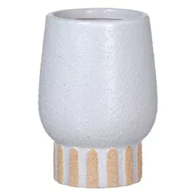 Jarrón Blanco Cerámica 12,5 x 12,5 x 18 cm de BigBuy Home, Jarrones - Ref: S8805849, Precio: 12,58 €, Descuento: %