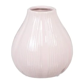 Jarrón Rosa Cerámica 15 x 14 x 15 cm de BigBuy Home, Jarrones - Ref: S8805854, Precio: 12,78 €, Descuento: %