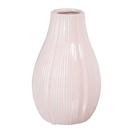 Vaso Cor de Rosa Cerâmica 12,5 x 12,5 x 20,5 cm de BigBuy Home, Jarrões - Ref: S8805855, Preço: 12,66 €, Desconto: %