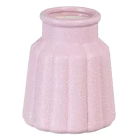 Vase Light mauve Ceramic 14 x 14 x 17 cm by BigBuy Home, Vases - Ref: S8805856, Price: 12,09 €, Discount: %