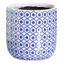 Set de pots de fleurs Bleu Terre cuite 19 x 19 x 17 cm Rond (2 Unités) de BigBuy Garden, Cache-pots - Réf : S8805861, Prix : ...