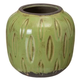 Cache-pot Pistache Céramique 16,5 x 16,5 x 15,5 cm de BigBuy Home, Vases - Réf : S8805863, Prix : 11,18 €, Remise : %