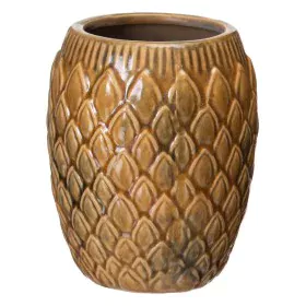 Plantador Mostarda Cerâmica 15,5 x 15,5 x 18,5 cm de BigBuy Home, Jarrões - Ref: S8805864, Preço: 11,87 €, Desconto: %