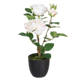 Plante décorative Polyester Polyéthylène Fer Rose 27 x 27 x 38 cm de BigBuy Home, Plantes artificielles - Réf : S8805894, Pri...