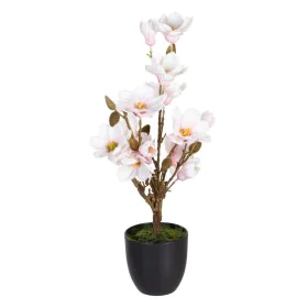 Decorative Plant Polyester Polyethylene Iron 30 x 30 x 60 cm Magnolia by BigBuy Home, Artificial Plants - Ref: S8805900, Pric...