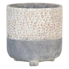 Cache-pot Gris Ciment 18 x 18 x 18,5 cm de BigBuy Garden, Cache-pots - Réf : S8805925, Prix : 10,77 €, Remise : %