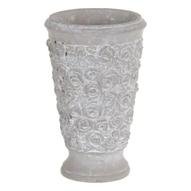 Planter Grey Cement 18 x 18 x 28 cm by BigBuy Garden, Cachepots - Ref: S8805928, Price: 15,42 €, Discount: %