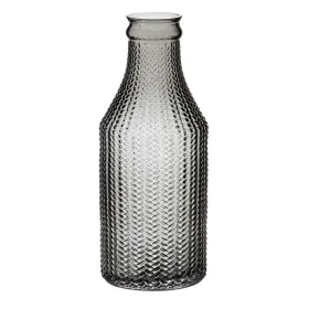 Vase Grey Glass 10 x 10 x 25 cm by BigBuy Home, Vases - Ref: S8805933, Price: 12,48 €, Discount: %