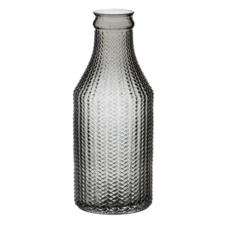 Vase Grey Glass 10 x 10 x 25 cm by BigBuy Home, Vases - Ref: S8805933, Price: 11,98 €, Discount: %