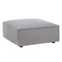 Puff Cinzento claro Madeira Pluma Foam 94 x 94 x 44 cm Moderno Modular de BigBuy Home, Pufes - Ref: S8806006, Preço: 163,47 €...