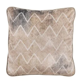 Cojín Beige Geométrico 45 x 45 cm Cuadrado de BigBuy Home, Cojines - Ref: S8806017, Precio: 13,55 €, Descuento: %