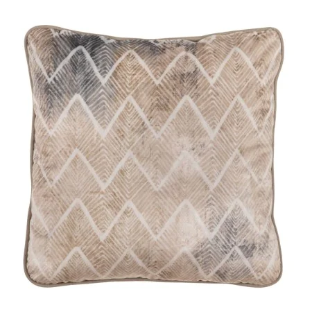 Cushion Beige Geometric 45 x 45 cm Squared by BigBuy Home, Cushions - Ref: S8806017, Price: 13,55 €, Discount: %