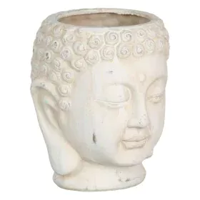 Blumentopf Creme Terrakotta Buddha Orientalisch 17,1 x 16,6 x 20 cm von BigBuy Garden, Übertöpfe - Ref: S8806042, Preis: 10,3...