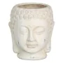 Cache-pot Crème Terre cuite Buda Oriental 17,1 x 16,6 x 20 cm de BigBuy Garden, Cache-pots - Réf : S8806042, Prix : 9,95 €, R...