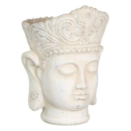 Macetero Crema Terracota Buda Oriental 18,4 x 18,4 x 25,6 cm de BigBuy Garden, Maceteros - Ref: S8806043, Precio: 13,60 €, De...