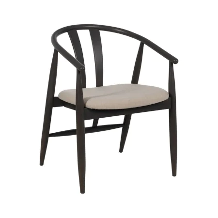 Chaise de Salle à Manger Noir Beige 56,5 x 57 x 76 cm de BigBuy Home, Chaises - Réf : S8806143, Prix : 254,67 €, Remise : %