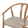 Chaise de Salle à Manger Beige Naturel 56,5 x 57 x 76,5 cm de BigBuy Home, Chaises - Réf : S8806144, Prix : 271,98 €, Remise : %