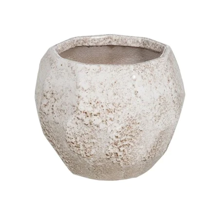 Plantador Branco Cerâmica 20 x 20 x 16 cm de BigBuy Garden, Vasos - Ref: S8806178, Preço: 20,12 €, Desconto: %