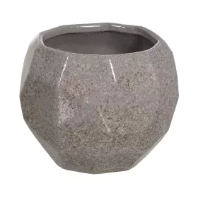 Macetero Gris Cerámica 25 x 25 x 20 cm de BigBuy Garden, Maceteros - Ref: S8806179, Precio: 30,69 €, Descuento: %