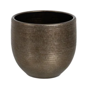 Cache-pot Métallisé Céramique 40 x 40 x 37 cm de BigBuy Garden, Cache-pots - Réf : S8806204, Prix : 57,83 €, Remise : %