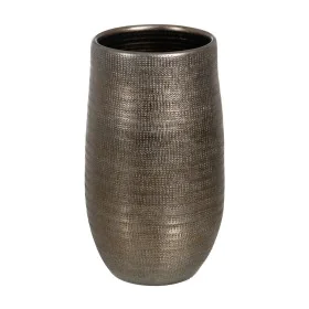 Planter Metallic Ceramic 31 x 31 x 51 cm by BigBuy Garden, Cachepots - Ref: S8806207, Price: 45,45 €, Discount: %