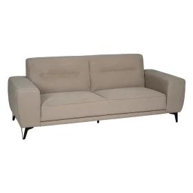 3-Seater Sofa Taupe Wood 220 x 87 x 85 cm by BigBuy Home, Sofas & Couches - Ref: S8806223, Price: 872,03 €, Discount: %