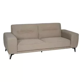 Sofá de 3 Lugares Taupe Madeira 220 x 87 x 85 cm de BigBuy Home, Sofás - Ref: S8806223, Preço: 931,32 €, Desconto: %