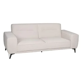 3-Seater Sofa Cream Wood 220 x 87 x 85 cm by BigBuy Home, Sofas & Couches - Ref: S8806224, Price: 872,03 €, Discount: %