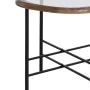 Table d'appoint Noir Naturel Verre Fer Bois d'hévéa 61 x 50 x 53 cm de BigBuy Home, Tables - Réf : S8806296, Prix : 98,68 €, ...