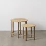 Table d'appoint Naturel Bambou 50 x 50 x 48 cm 38,5 x 38,5 x 40 cm 2 Pièces (2 Unités) de BigBuy Home, Tables - Réf : S880629...