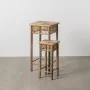 Side table Natural Bamboo 22,5 x 22,5 x 50 cm 32,5 x 32,5 x 70 cm 2 Pieces (2 Units) by BigBuy Home, Tables - Ref: S8806299, ...