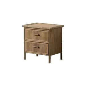 Table de Nuit Naturel Bambou 48 x 36 x 49 cm de BigBuy Home, Tables de chevet - Réf : S8806302, Prix : 104,68 €, Remise : %