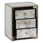 Mesa de Cabeceira CHLOE Dourado Espelho Cristal Madeira MDF 49 x 40 x 60 cm de BigBuy Home, Mesinhas de cabeceira - Ref: S880...