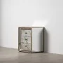 Nightstand CHLOE Golden Mirror Crystal MDF Wood 49 x 40 x 60 cm by BigBuy Home, Bedside Tables - Ref: S8806324, Price: 234,06...