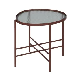 Mesa auxiliar Teja Cristal Hierro 55 x 47 x 54 cm de BigBuy Home, Mesas - Ref: S8806340, Precio: 80,71 €, Descuento: %