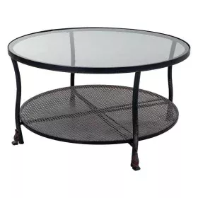 Table Basse Alexandra House Living Noir Métal verre 85 x 45 x 85 cm de Alexandra House Living, Tables - Réf : D1631300, Prix ...