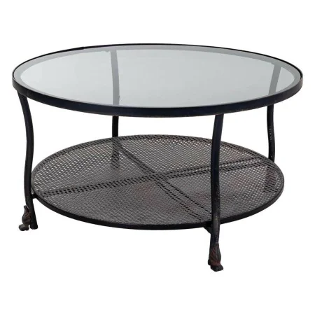 Centre Table Alexandra House Living Black Metal Glass 85 x 45 x 85 cm by Alexandra House Living, Tables - Ref: D1631300, Pric...