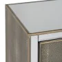 Mesa de Cabeceira CHLOE Dourado Espelho Cristal Madeira MDF 51 x 41 x 51 cm de BigBuy Home, Mesinhas de cabeceira - Ref: S880...