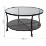 Centre Table Alexandra House Living Black Metal Glass 85 x 45 x 85 cm by Alexandra House Living, Tables - Ref: D1631300, Pric...